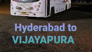 Hyderabad To VIJAYAPURA KSRTC BUS. OUTSIDE VIEW.