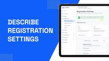 Eventify - Describe Registration Settings