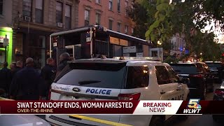 Police: Hourslong SWAT standoff in OTR ends in arrest after woman tries to attack neighbor