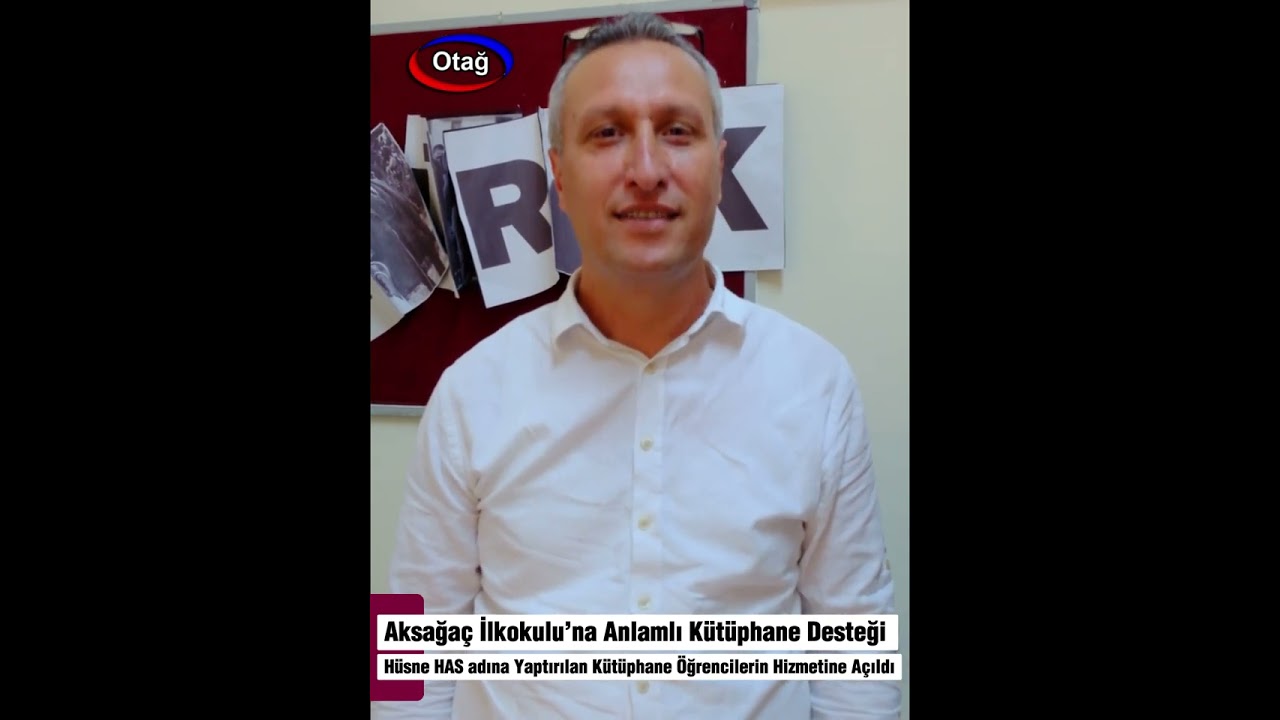 AKSAAĞAÇ İLK VE ORTAOKULU’NA YENİ KÜTÜPHANE