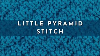 How To Knit The Little Pyramid Stitch (english Style)