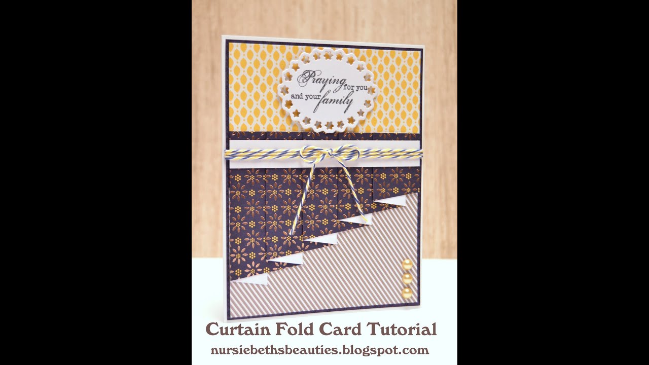 Curtain Fold Card Tutorial