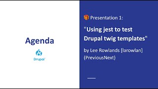 Using jest to test Drupal twig templates by Lee Rowlands [Drupal Virtual Meetup, 2020-04-14]