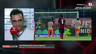 ”Am dat listă cu mulţi jucători”. Mihai Teja, discurs manifest după remiza cu CFR Cluj