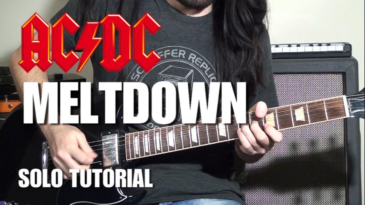 AC/DC - LIVE WIRE - Guitar Solo + Outro Tutorial (Tab + Sheet