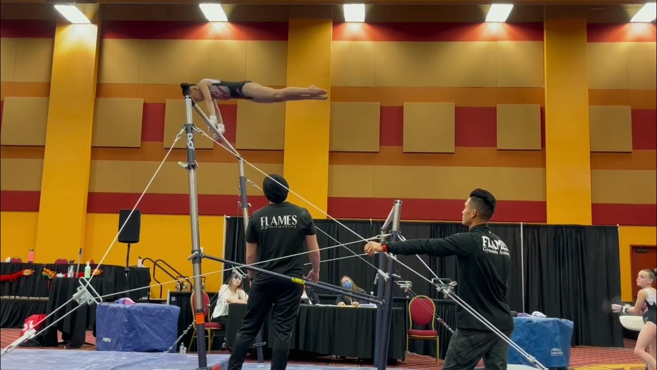 Flames Gymnastics Level 4 bars routine 2022 YouTube