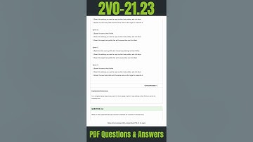 VMware vSphere 8.x Professional (VCP-DCV 2024) Practice Test |  VMware 2V0-21.23 Exam Questions