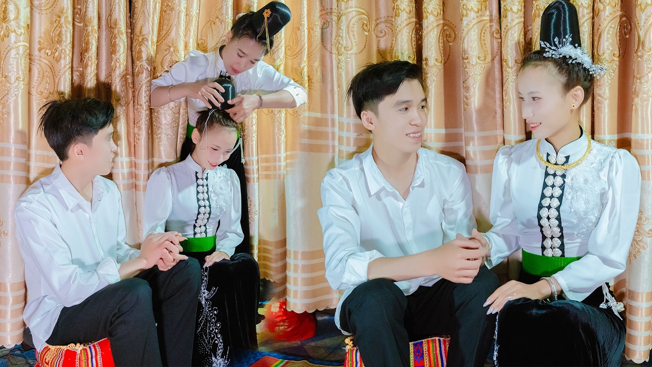 TOÀN CẢNH LỄ TẲNG CẨU - BÚI TÓC - VỀ NHÀ CHỒNG { CHÂU ANH & LÒ NGHIÊM } BẢN LÈ CHIỀNG LA