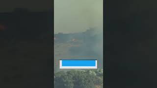 Brush fire burns in Gorman, Calif.