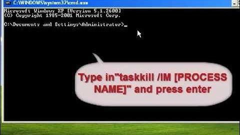 How to manually terminate process