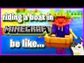 The real way to ride a boat in Minecraft... #shorts