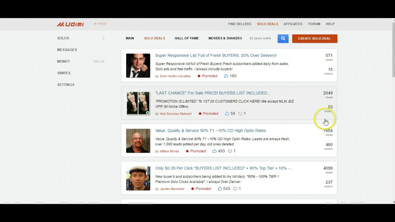 How I made $919 as an affiliate on Udimi