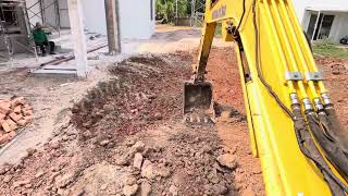 Mini excavator/ปรับระดับดิน/ #komatsu #pc30 #pc30 #xcavator #รถแม็คโครเล็ก #รถขุดเล็ก