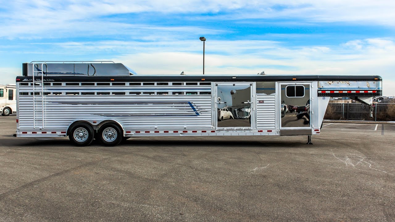 2008 ELITE LIVESTOCK TRAILER Transwest Truck Trailer RV