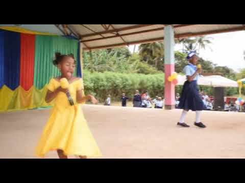 Graduation show... st.ann's primary - Never give up - cover