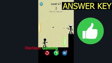 Draw to Save Stickman Puzzle LEVEL 67 - Gameplay Walkthrough Android IOS