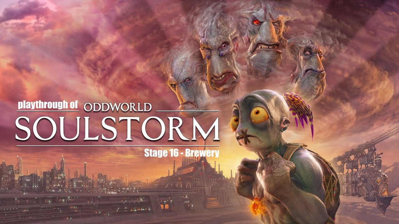 Oddworld: Soulstorm Enhanced Edition (PS4 Pro) Stage 16 - Brewery playthrough