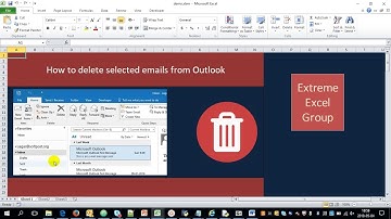 Excel Macro to DELETE specific emails from Outlook | VBA Tutorial