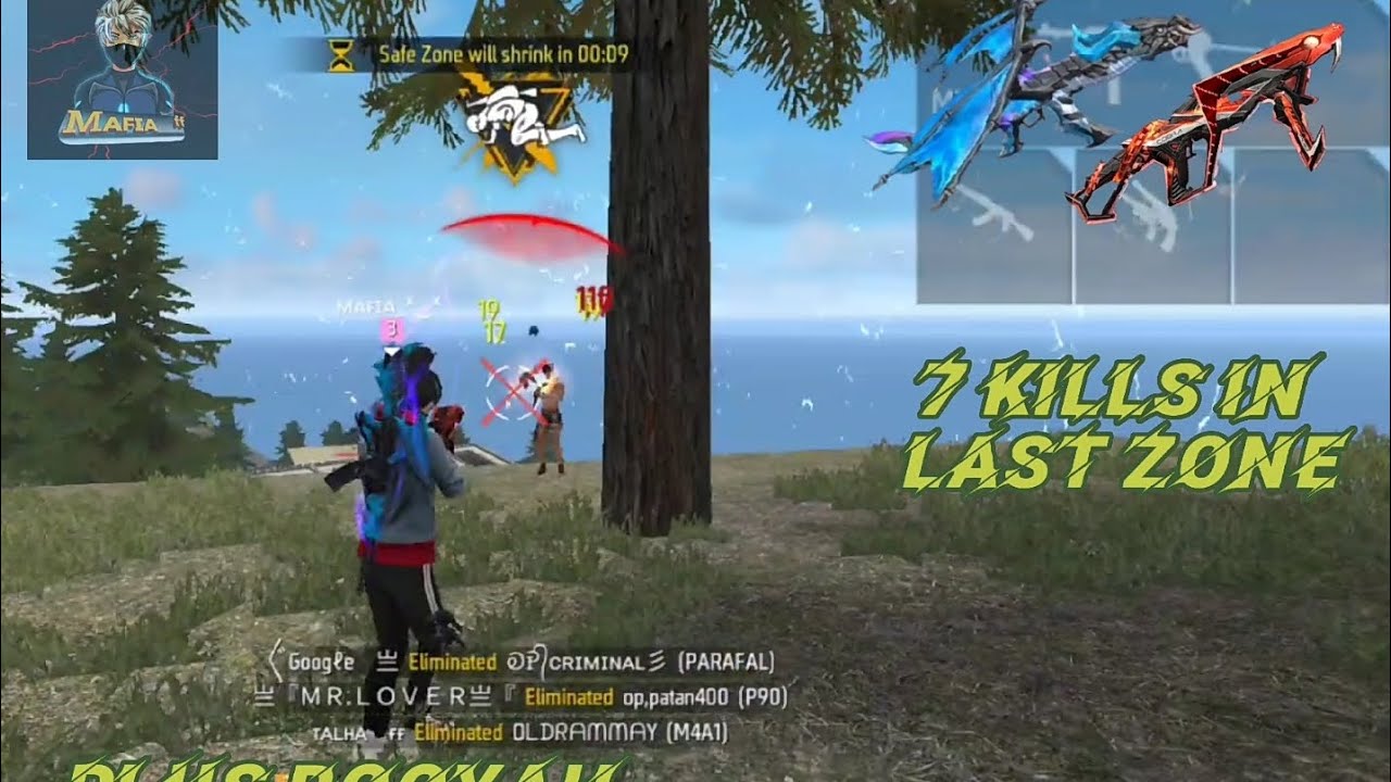7 kills in last zone 🥵🥵 × rouk FF song - YouTube