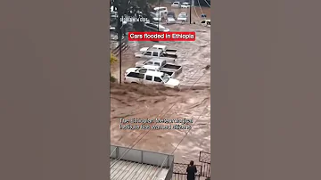 Ethiopia Heavy Rain Floods Cars In Addis Ababa 