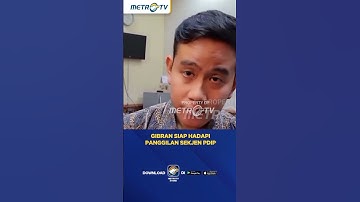 Gibran Siap Hadapi Panggilan Sekjen PDIP #shorts