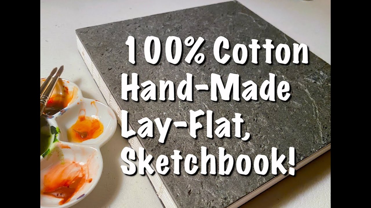 100 Cotton Lay Flat Sketchbook YouTube