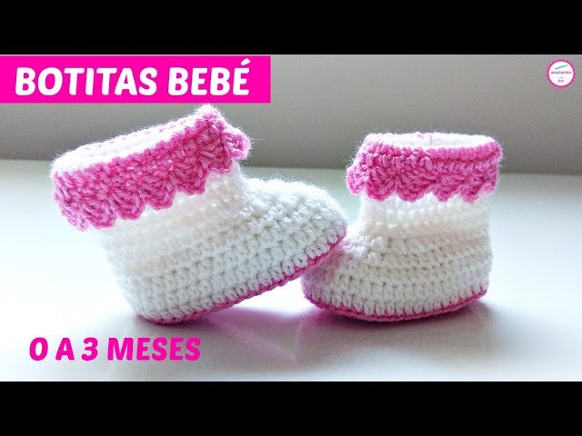 BOTITAS A CROCHET PARA BEBÉS PASO A PASO