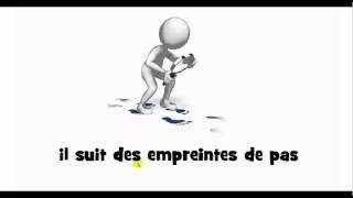 French pronunciation = il suit des empreintes de pas @YTlanguages