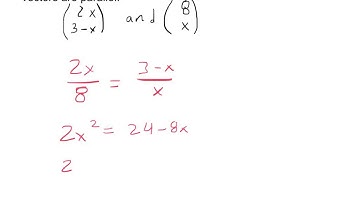 Lesson Vectors7 - Parallel Lines and Vectors