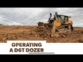 Operating a d6t dozer