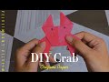 HANDMADE | 1 MIN CRAB ORIGAMI PAPER CRAFT | VELVETMOONY