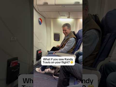 A trip we'll never forget! What would you do if you saw Randy on your next flight? #RandyTravis