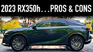 Pros & Cons of the 2023 Lexus RX 350h