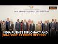India pushes diplomacy and dialogue at BRICS meeting