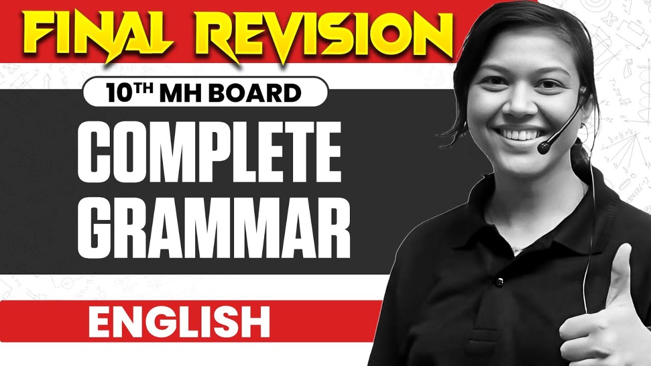 🚨Class 10 Final Revision English | Complete Grammar | MH Board