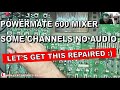 Dynacord Powermate 600 Powered Mixer, two channels not working. Can we fix it? Mixer Repair