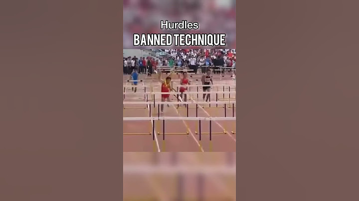 Hurdler Runs Through Hurdles!