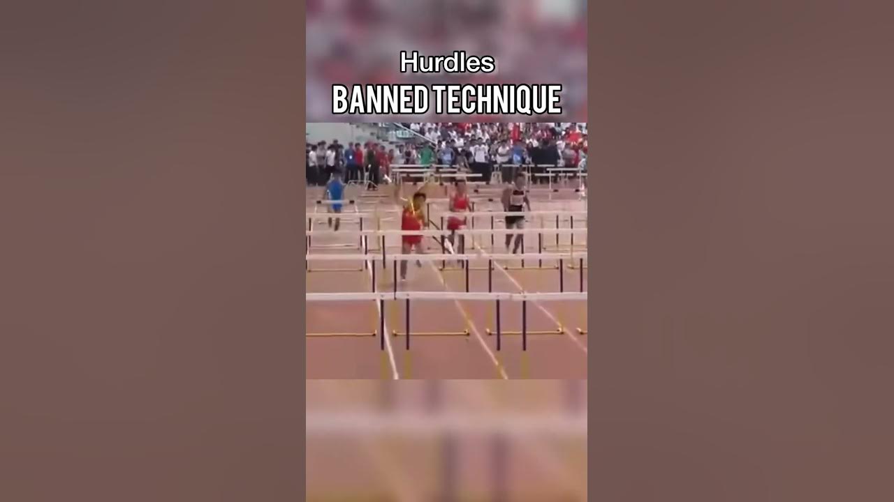 Hurdler Runs Through Hurdles!