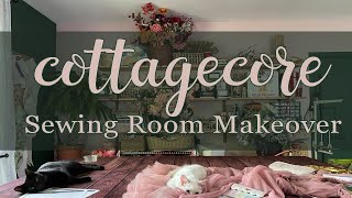 DIY-ing My Dream Cottagecore Sewing Room | How to Make a Pretty and Functional Sewing Studio