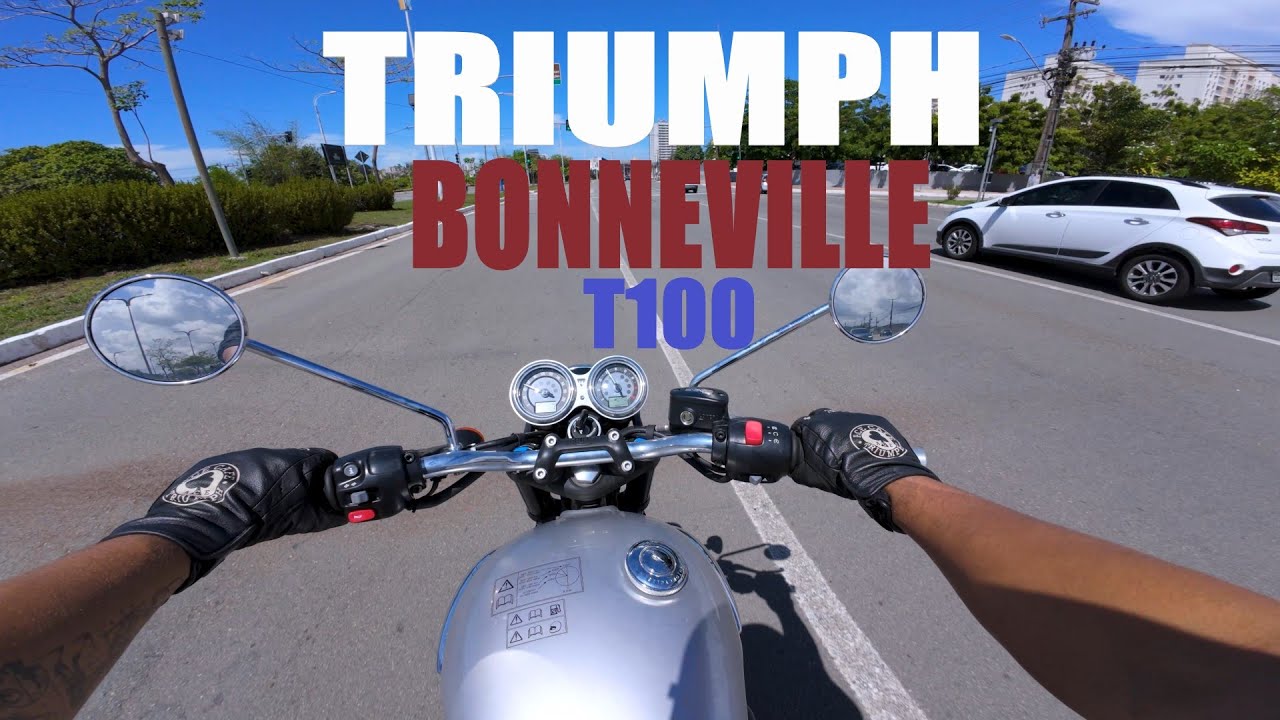 [4K] TEST RIDE NA TRIUMPH BONNEVILLE T100