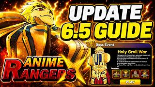 Anime Re Rangers X Update 6.5 Guide!! How To Beat Boss Event & Get Singularity Gilgamesh!! (Roblox)