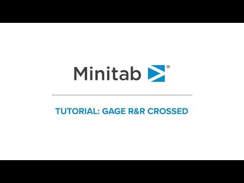 How to perform a gage R&R crossed study | Minitab Tutorial Series