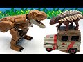 Dinosaur Transformers| 2 IN 1 Tyrannosaurus Rex And Jurassic world Jeep Car 쥬라기월드 티렉스