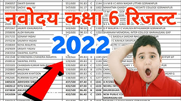 Jnv Class 6 Result Date 2022 | Navodaya Class 6th Result 2022 | Jnv Result Class 6th 2022 | Navodaya