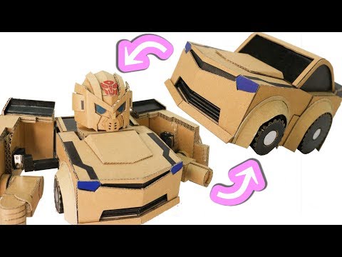 Cardboard DIY Q-TRANSFORMERS BUMBLEBEE  キュートランスフォーマー　バンブルビー