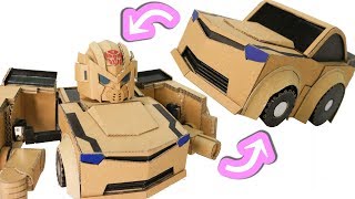 Cardboard DIY Q-TRANSFORMERS BUMBLEBEE  キュートランスフォーマー　バンブルビー