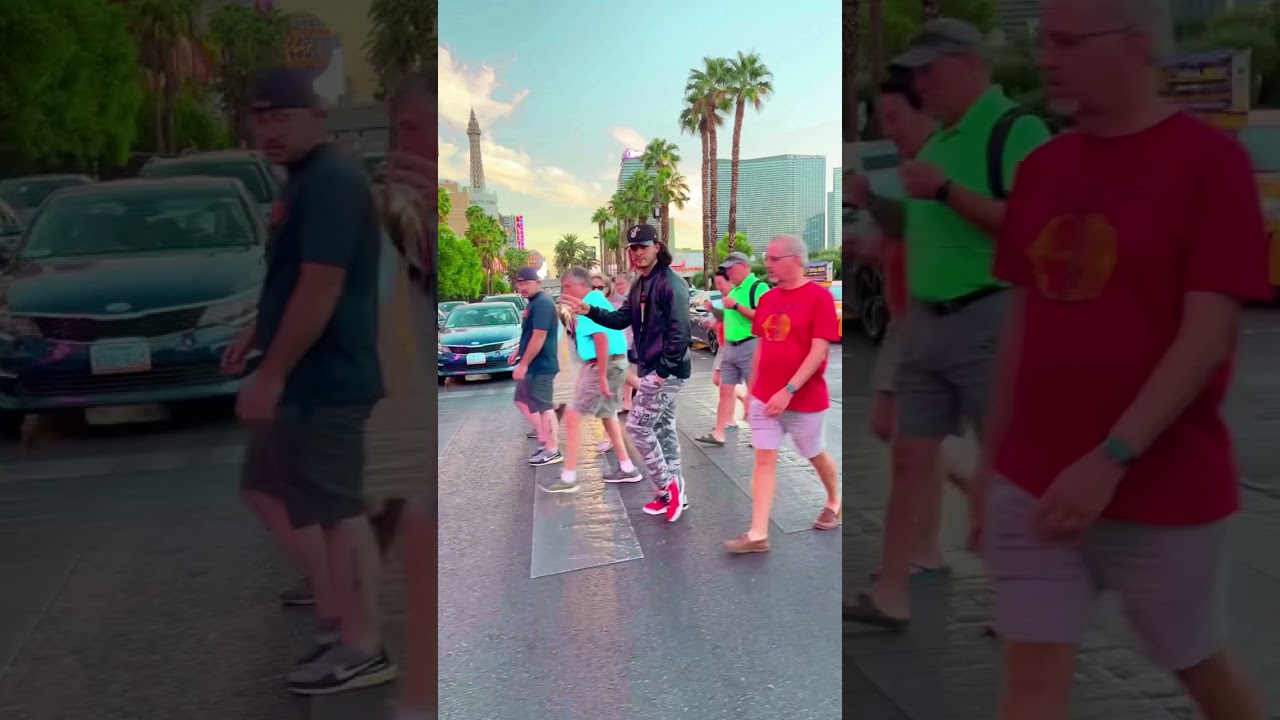 Rampage the dancer moonwalking thru Las Vegas 👟   