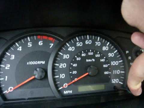 How to reset the maintenance light on a 2006 toyota tundra - YouTube