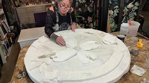 Plaster Relief Medallion for the city of Carl