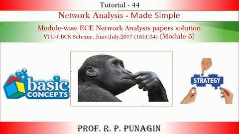 Network Analysis VTU CBCS Scheme June July 2017 Module 5